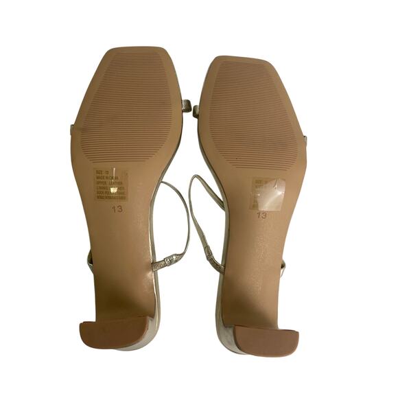 Faryl by farylrobin Women's Analisa Gold Leather Sandals Size 13 - Picture 3 of 8